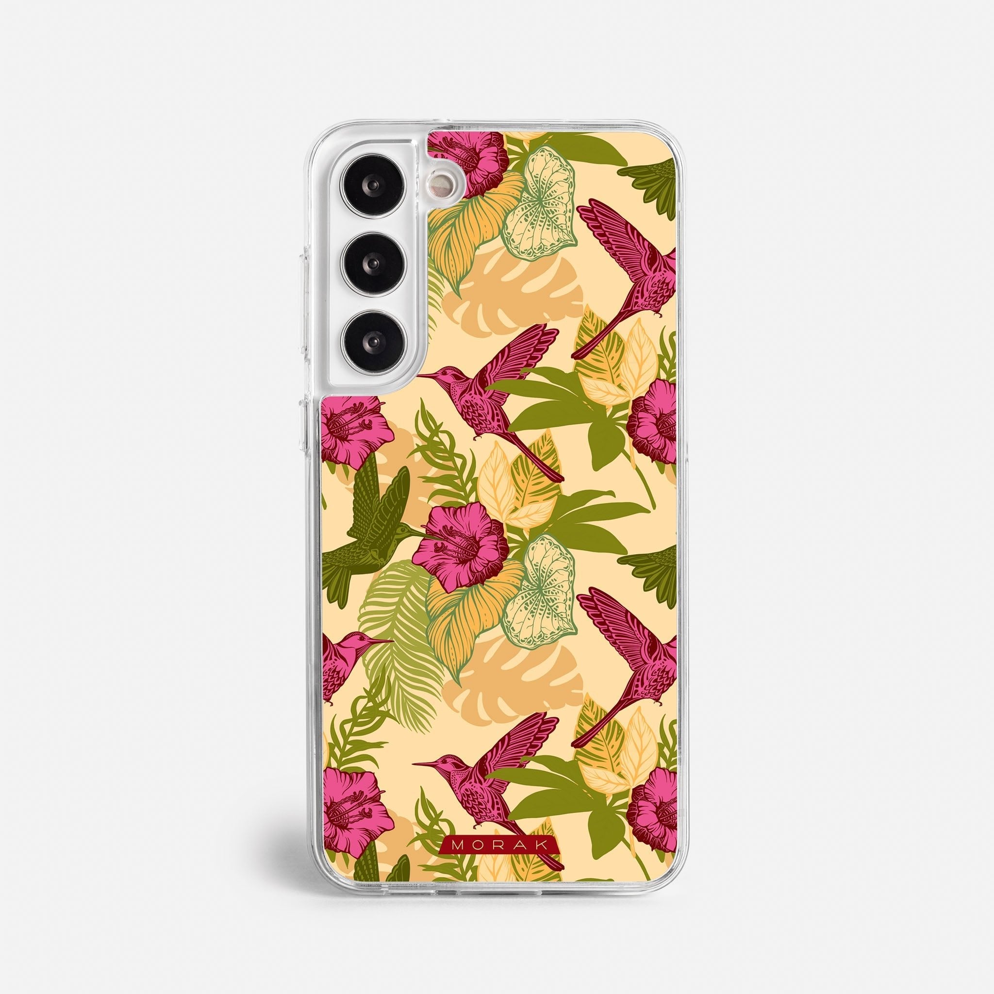 Case Tropic Bloom - Blanco Premium – Protección antigolpe | Diseño colombiano | Morak