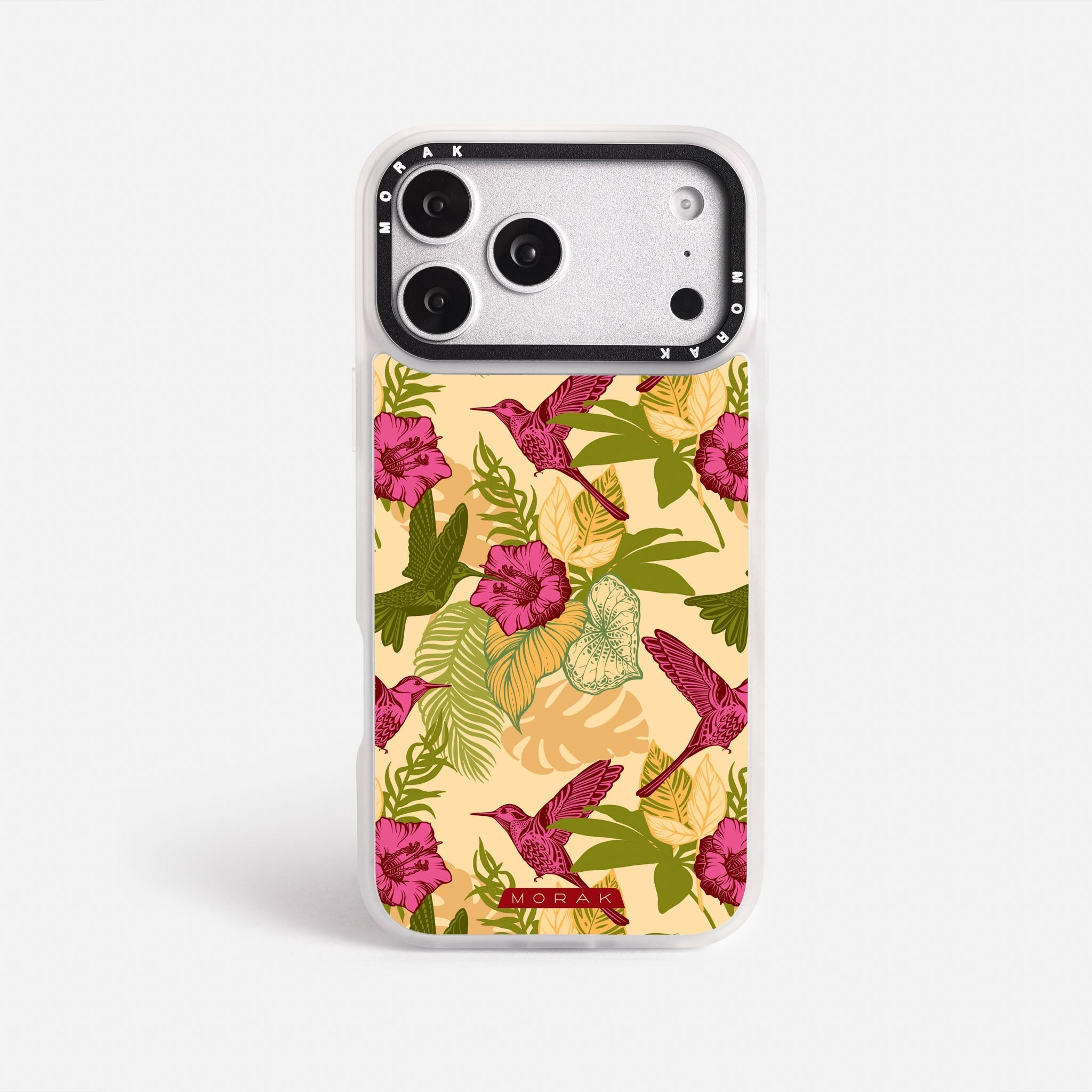 Case Tropic Bloom - Blanco Premium – Protección antigolpe | Diseño colombiano | Morak