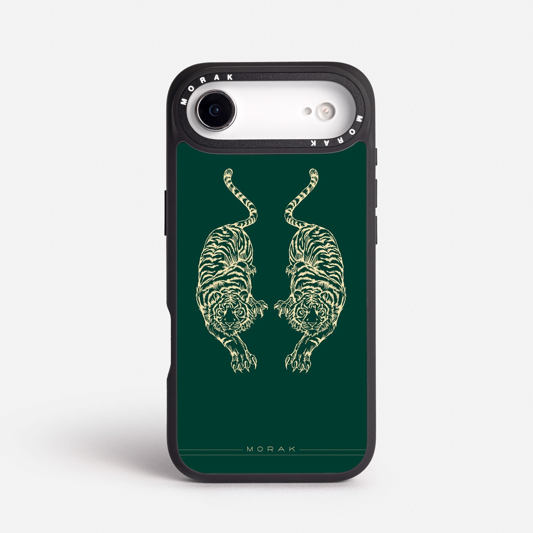 Case Twin Tigers - Blanco Premium – Protección antigolpe | Diseño colombiano | Morak