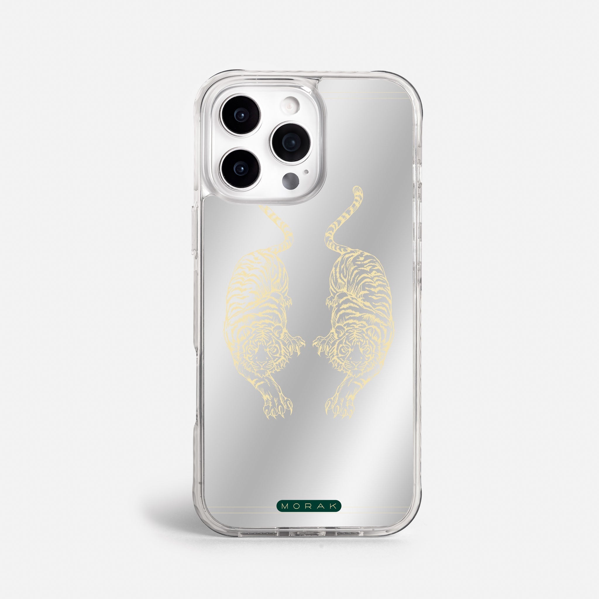 Case Twin Tigers - Espejo Premium – Protección antigolpe | Diseño colombiano | Morak