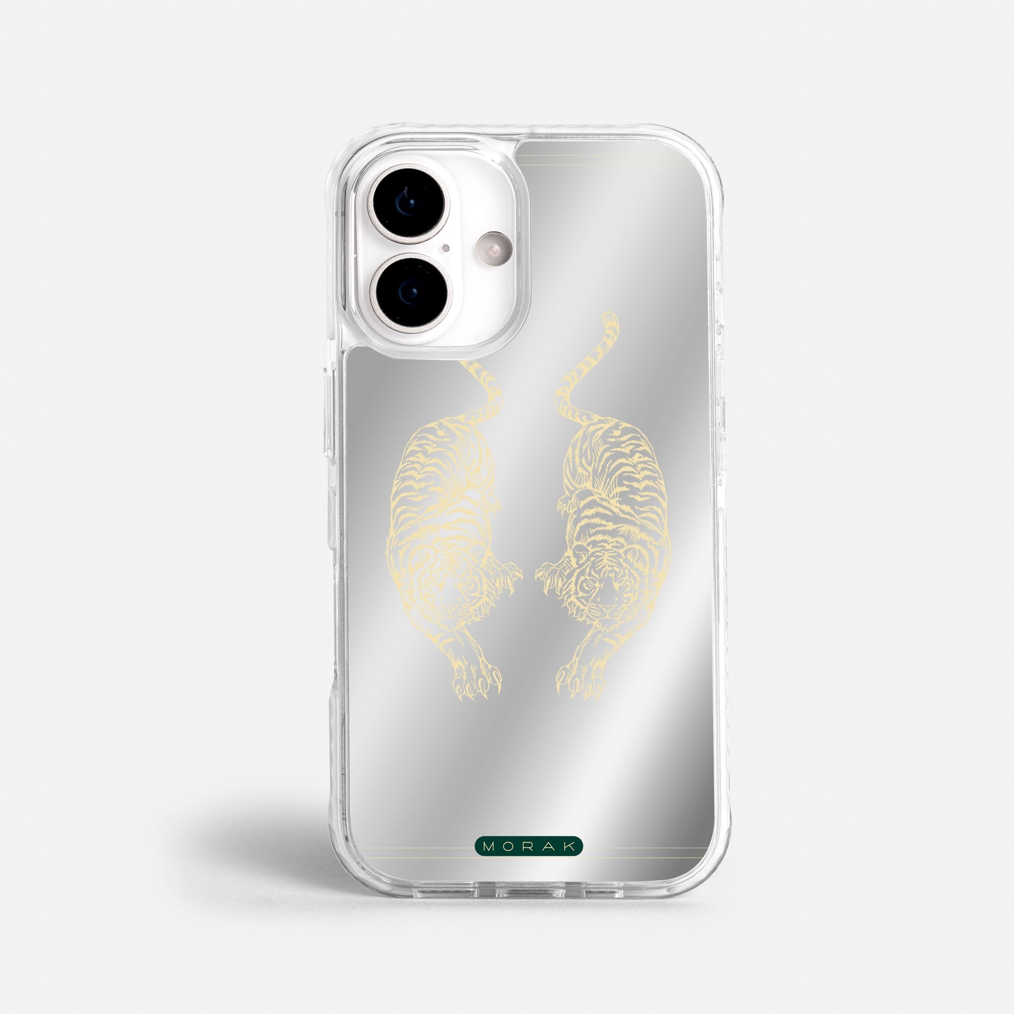 Case Twin Tigers - Espejo Premium – Protección antigolpe | Diseño colombiano | Morak