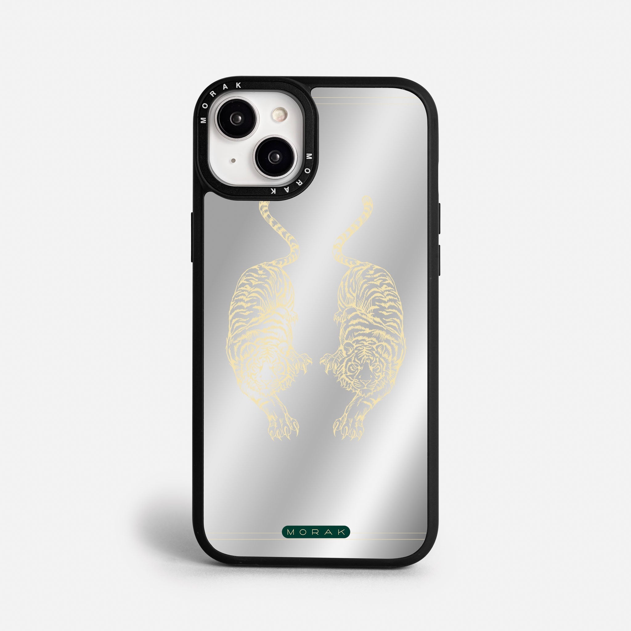 Case Twin Tigers - Espejo Premium – Protección antigolpe | Diseño colombiano | Morak
