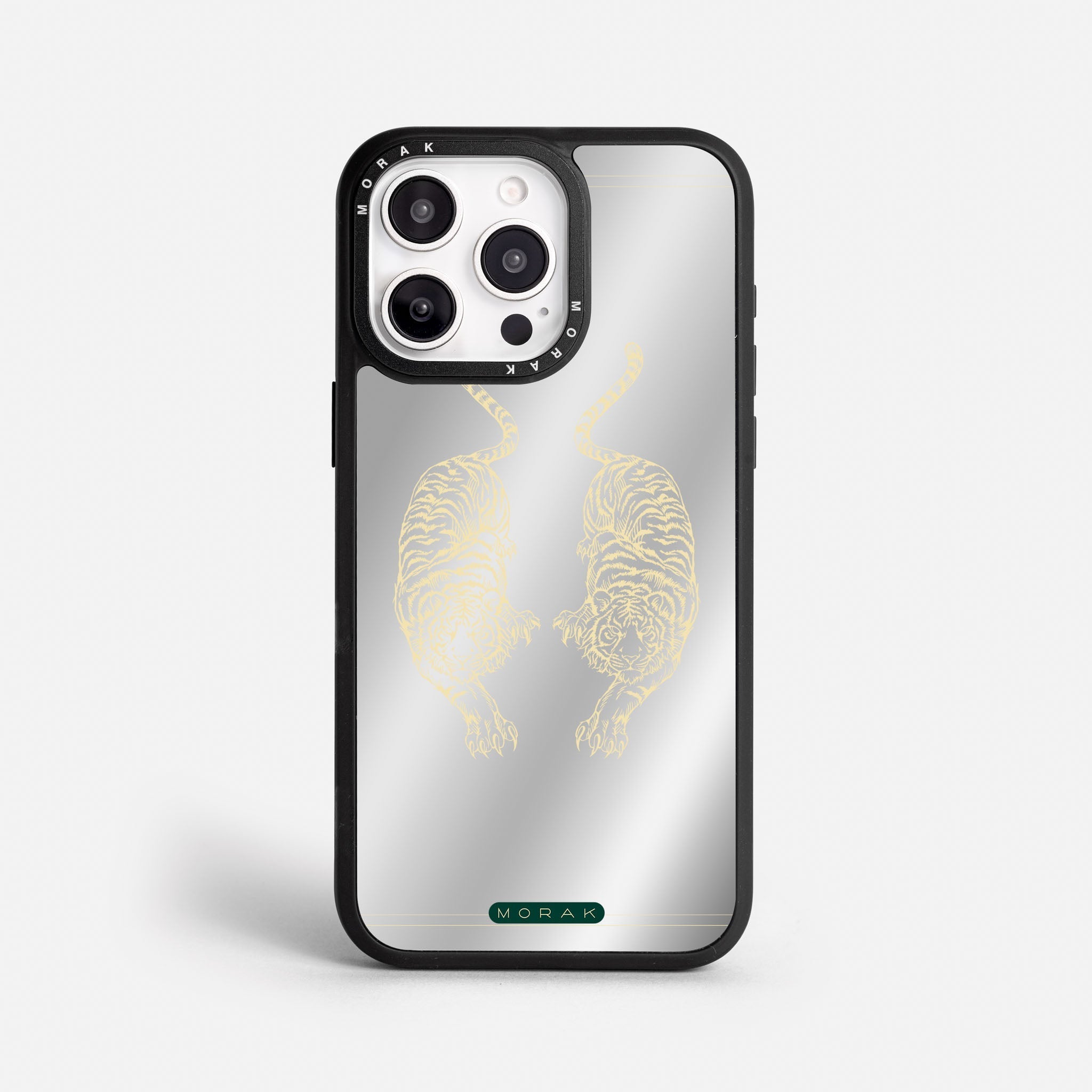 Case Twin Tigers - Espejo Premium – Protección antigolpe | Diseño colombiano | Morak