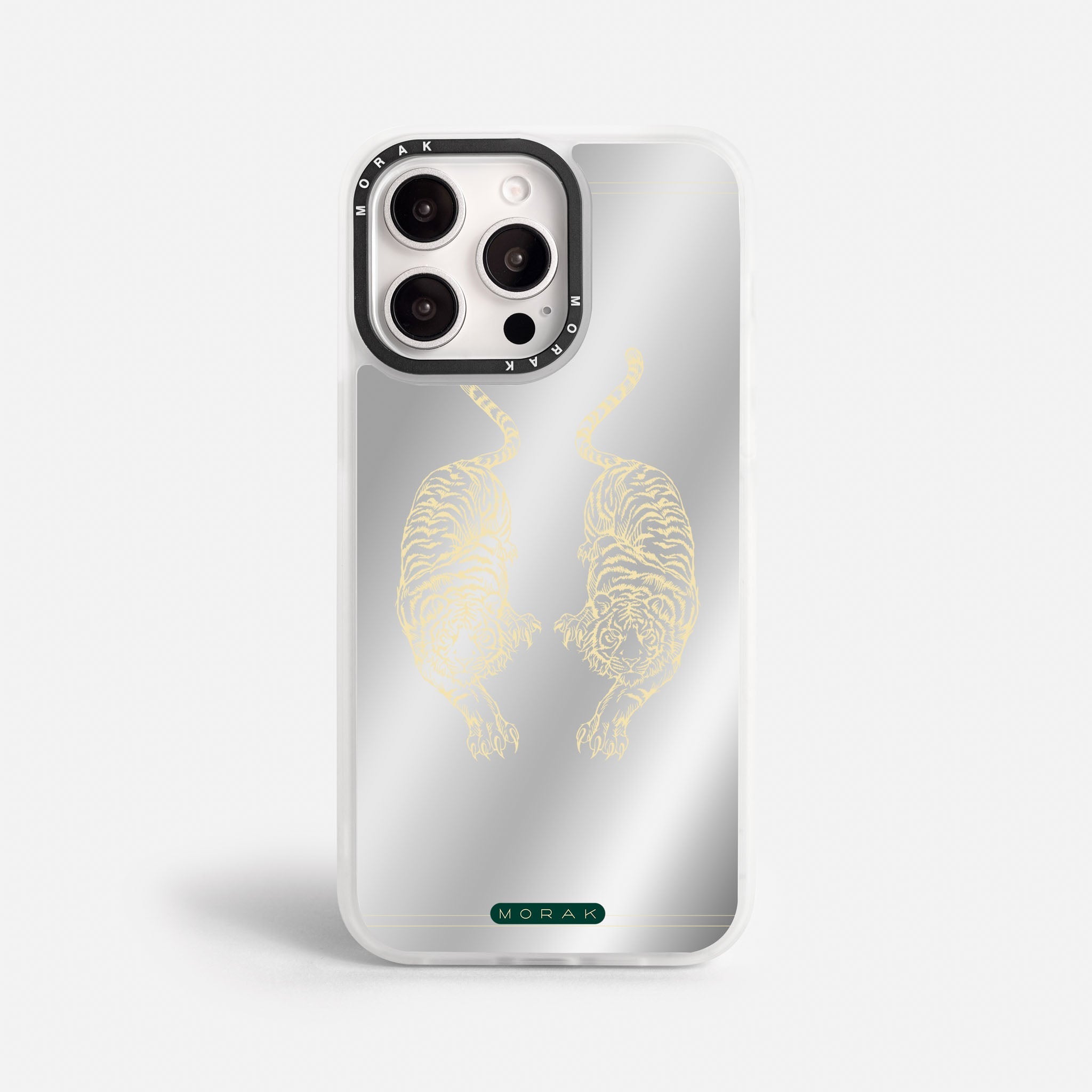 Case Twin Tigers - Espejo Premium – Protección antigolpe | Diseño colombiano | Morak