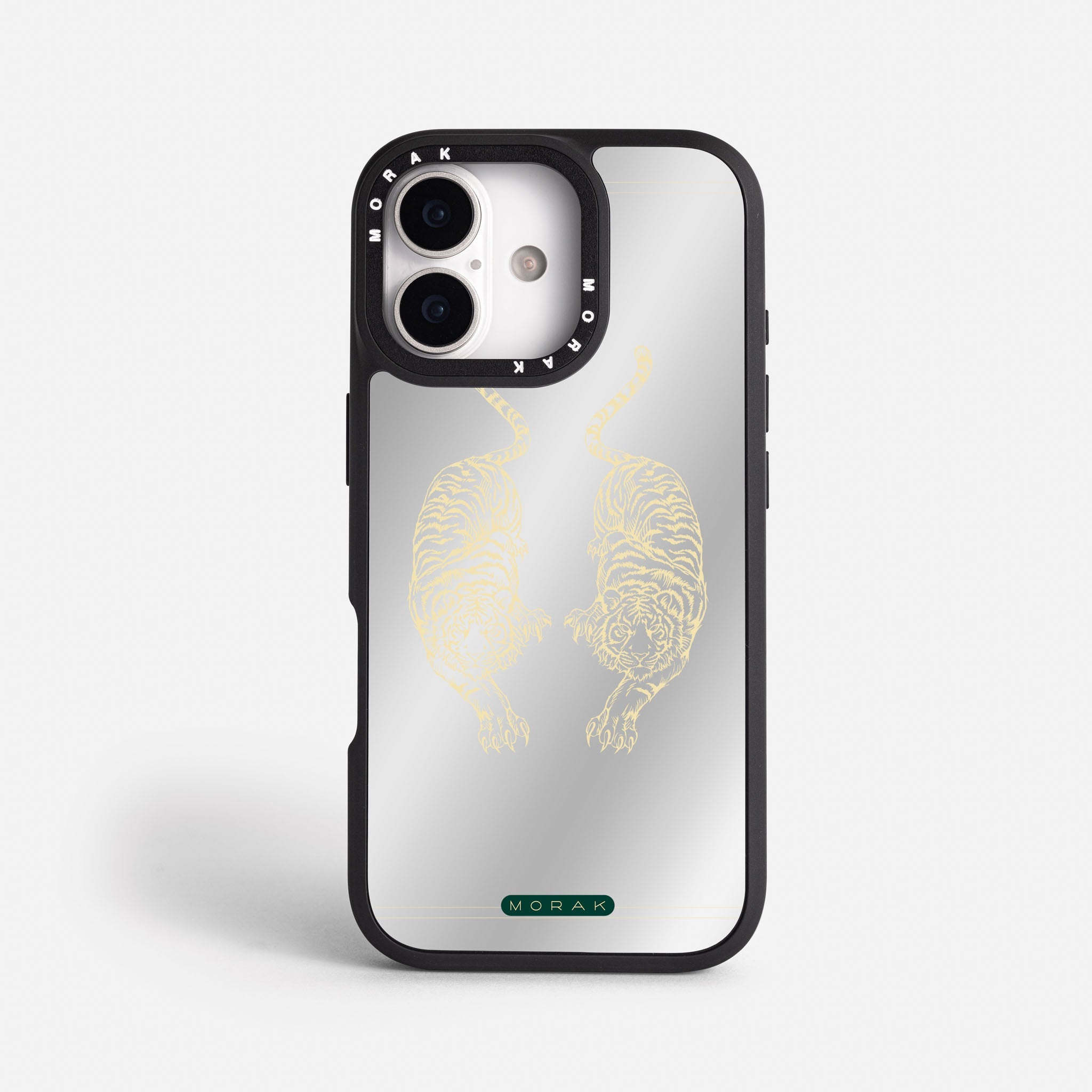 Case Twin Tigers - Espejo Premium – Protección antigolpe | Diseño colombiano | Morak