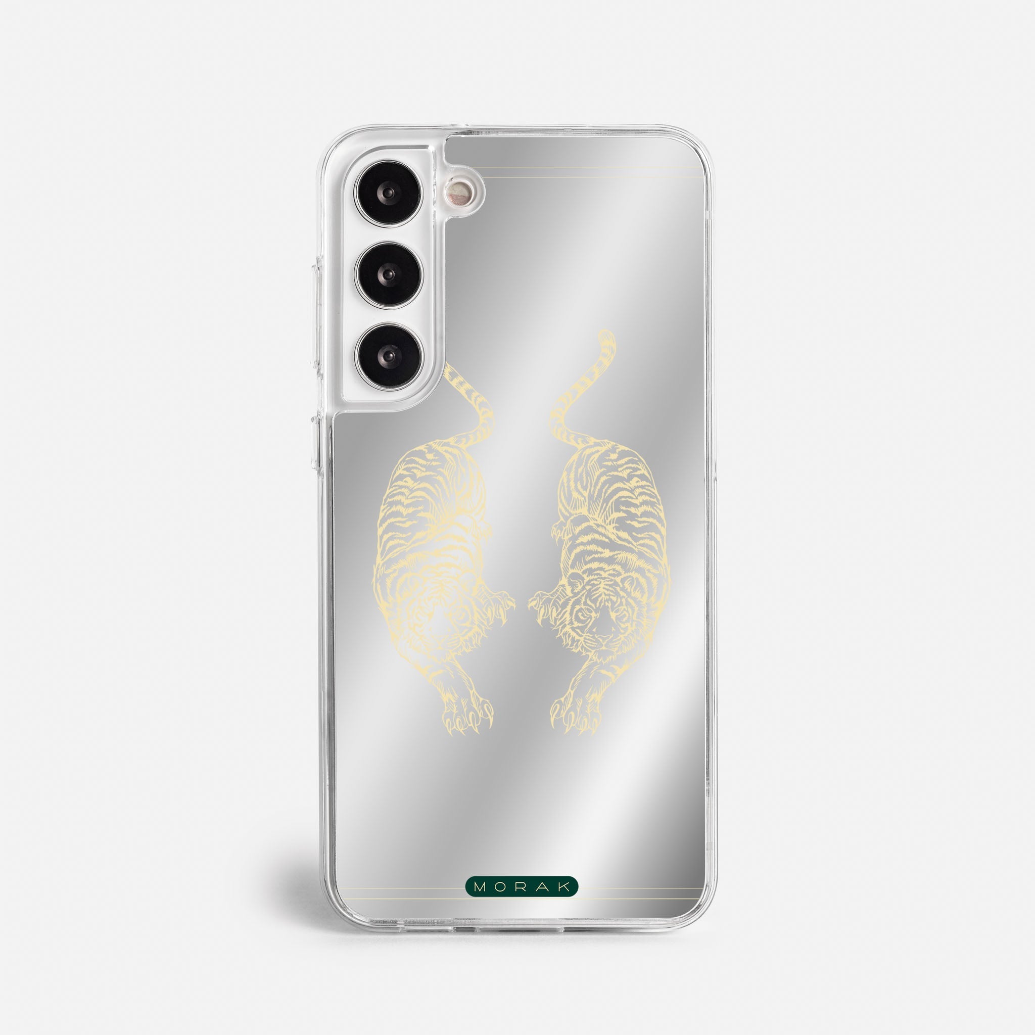 Case Twin Tigers - Espejo Premium – Protección antigolpe | Diseño colombiano | Morak
