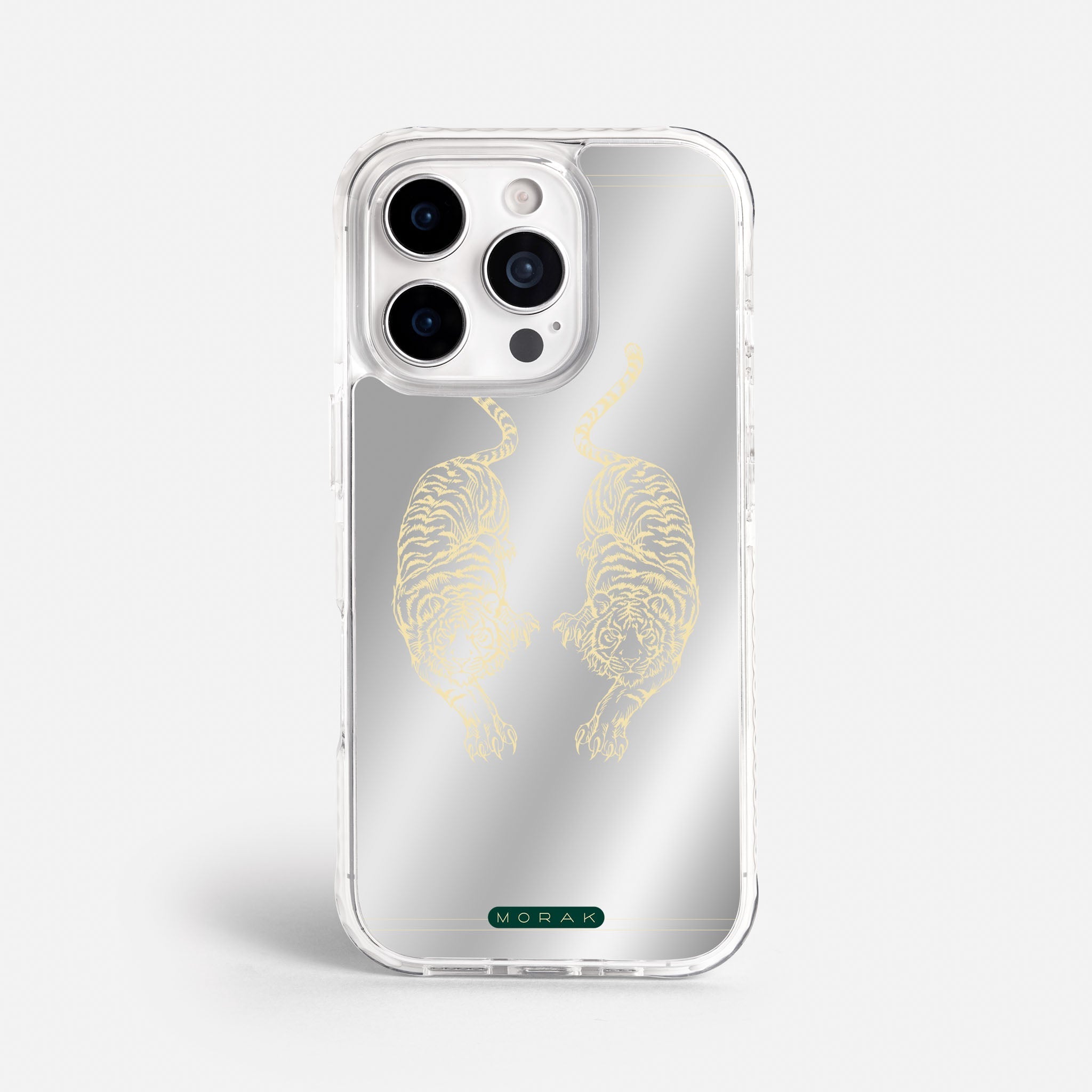 Case Twin Tigers - Espejo Premium – Protección antigolpe | Diseño colombiano | Morak