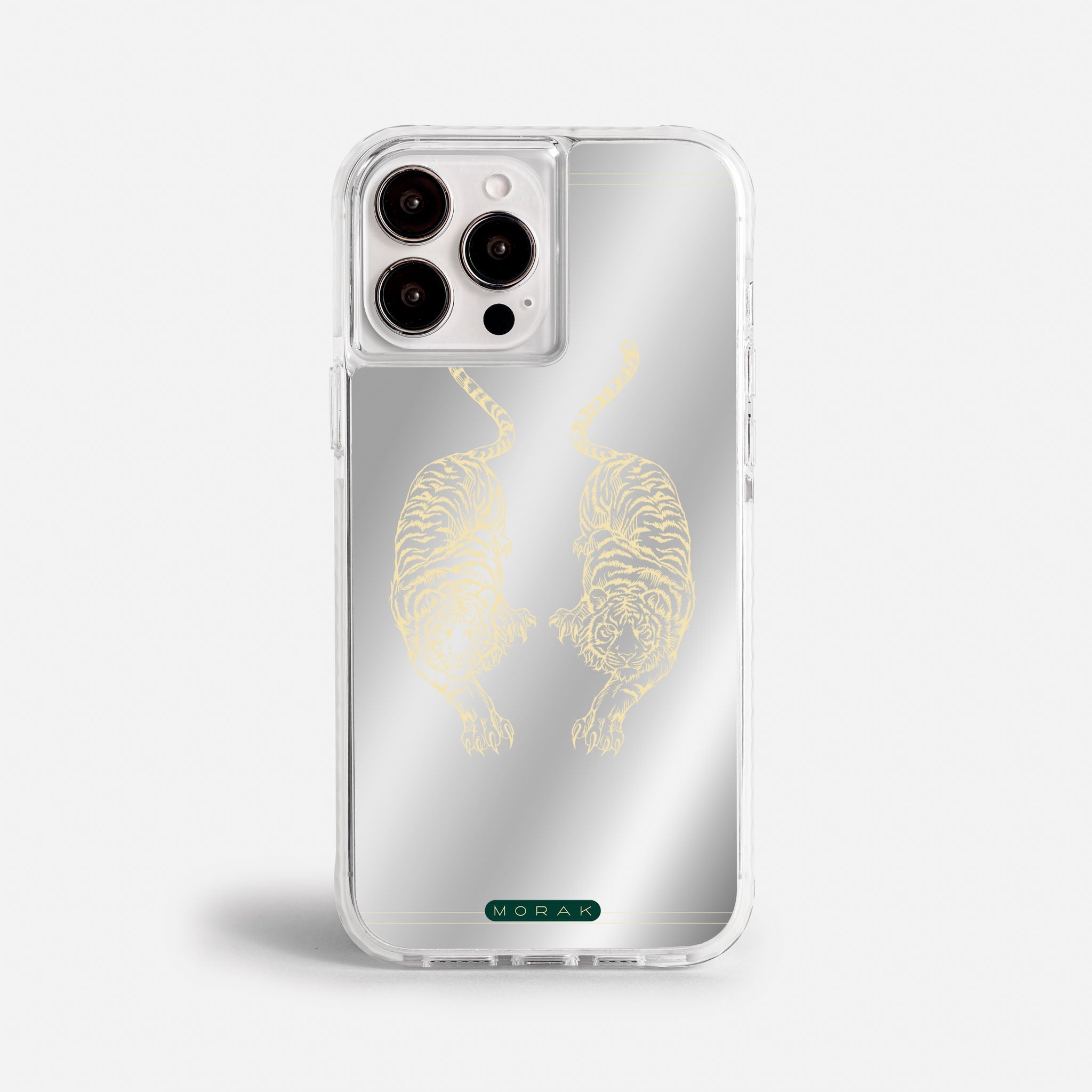 Case Twin Tigers - Espejo Premium – Protección antigolpe | Diseño colombiano | Morak