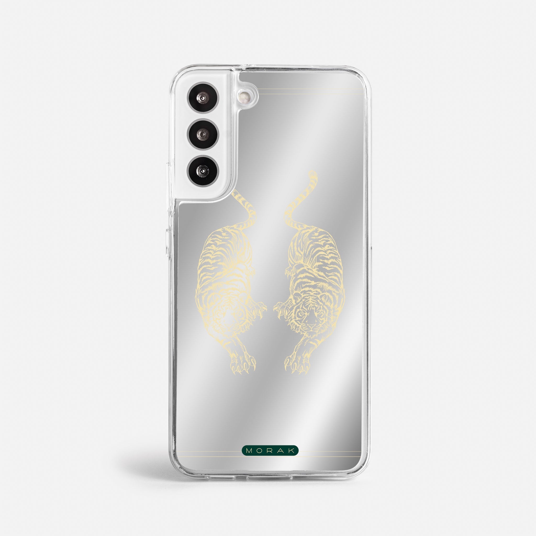 Case Twin Tigers - Espejo Premium – Protección antigolpe | Diseño colombiano | Morak