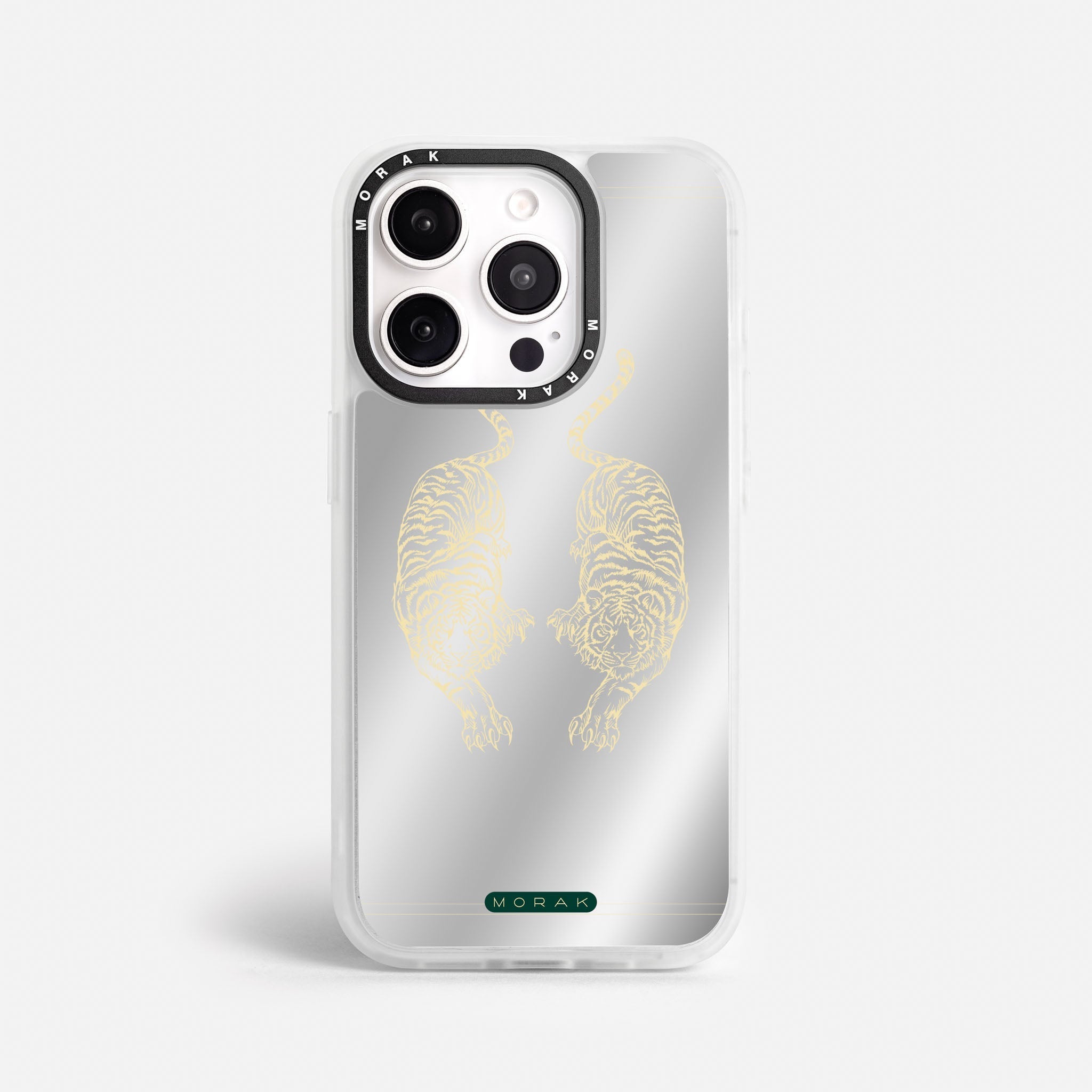 Case Twin Tigers - Espejo Premium – Protección antigolpe | Diseño colombiano | Morak