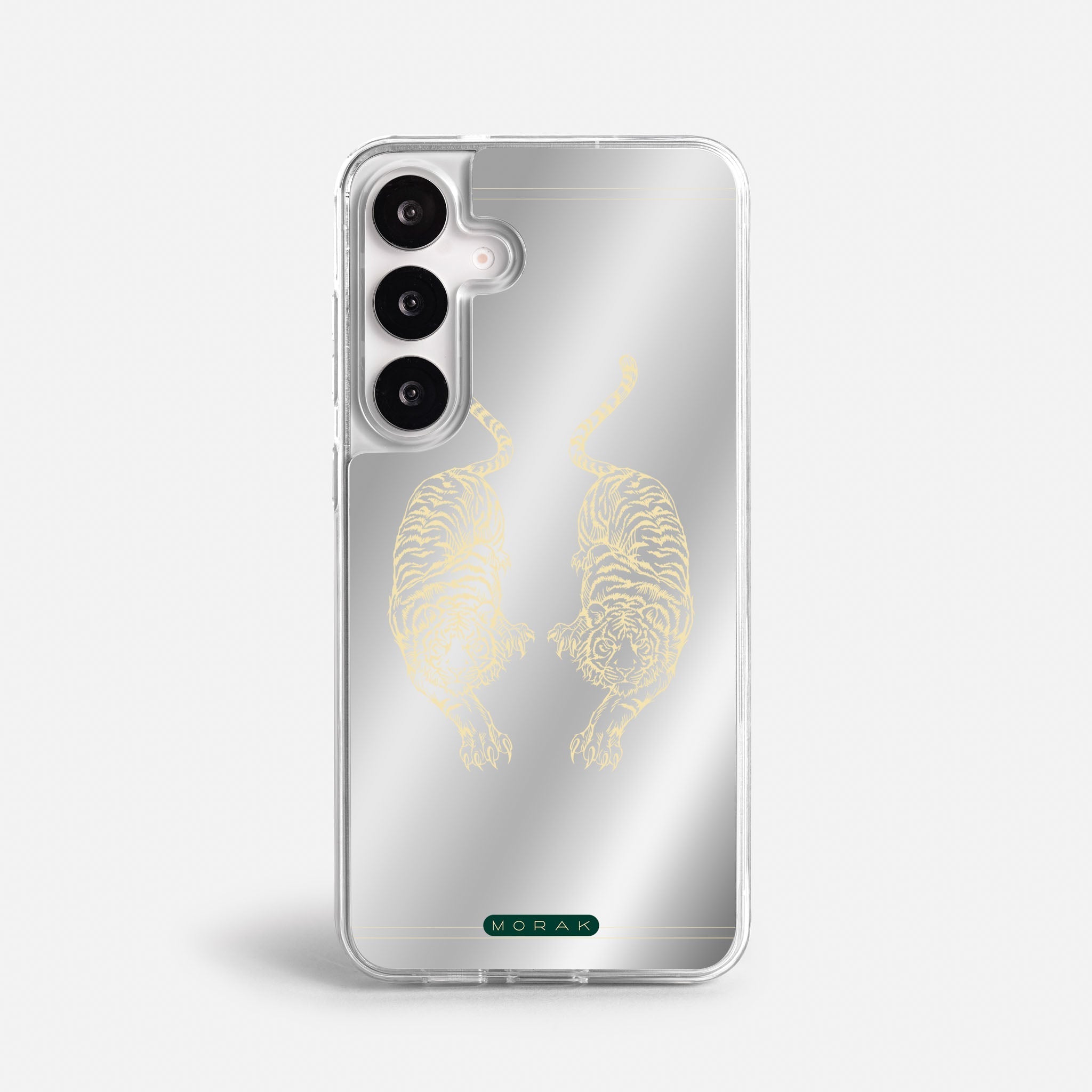 Case Twin Tigers - Espejo Premium – Protección antigolpe | Diseño colombiano | Morak