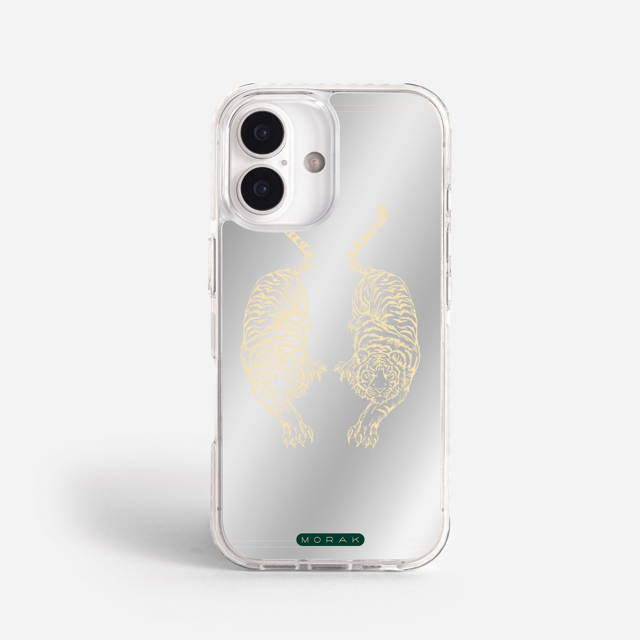 Case Twin Tigers - Espejo Premium – Protección antigolpe | Diseño colombiano | Morak