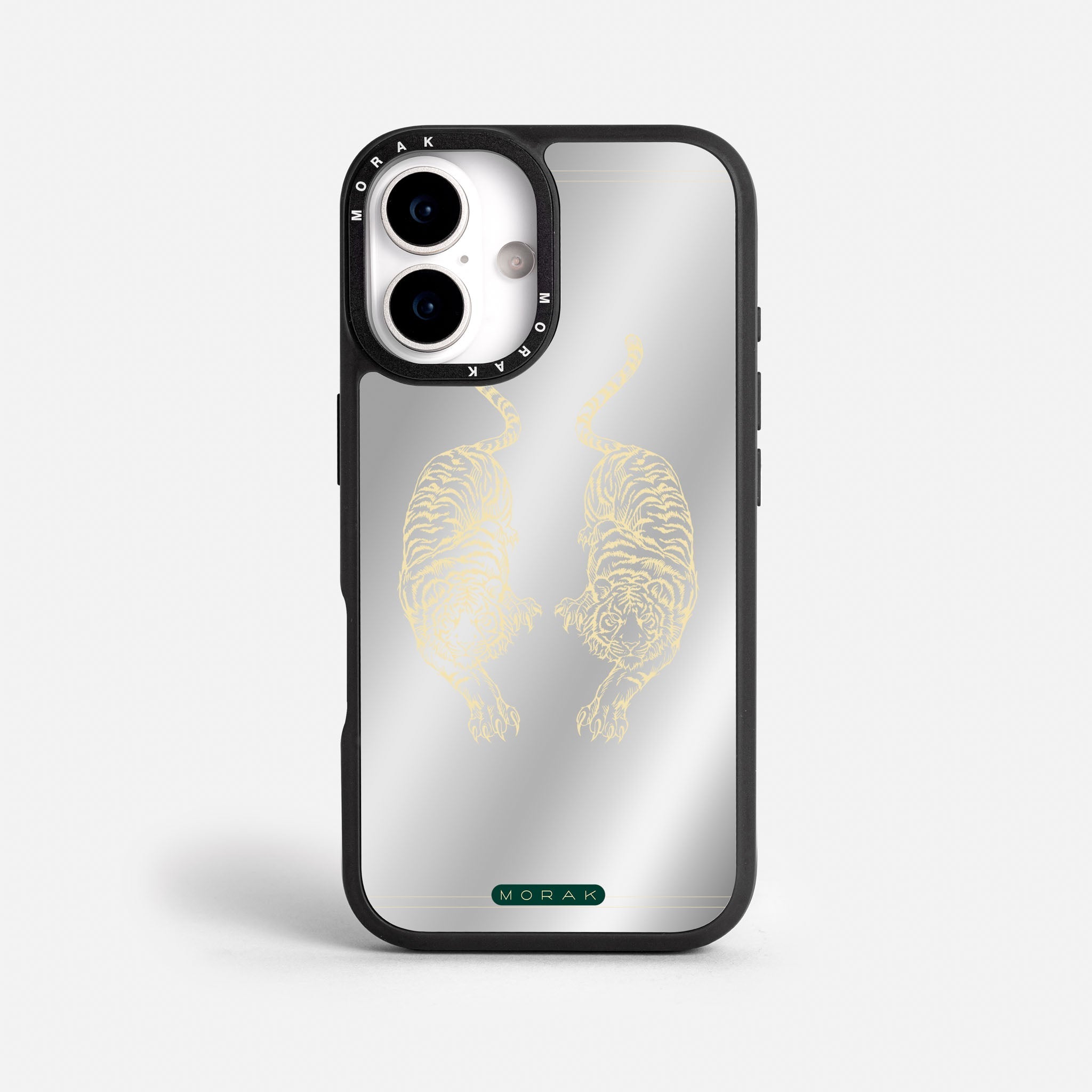 Case Twin Tigers - Espejo Premium – Protección antigolpe | Diseño colombiano | Morak