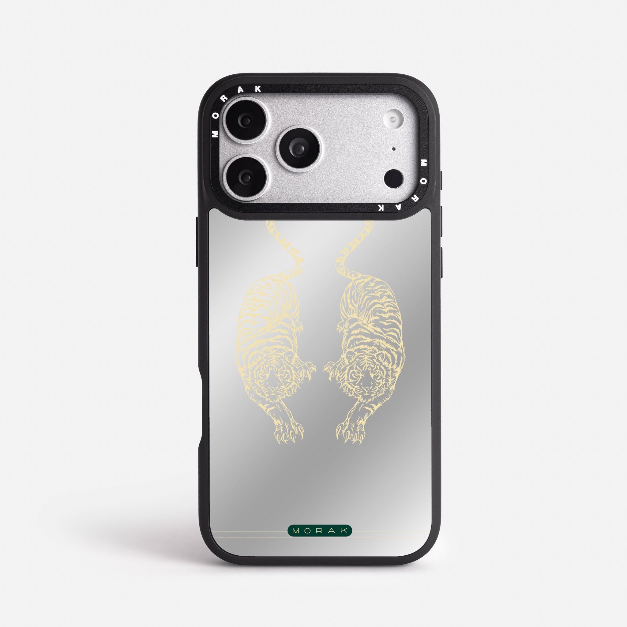 Case Twin Tigers - Espejo Premium – Protección antigolpe | Diseño colombiano | Morak