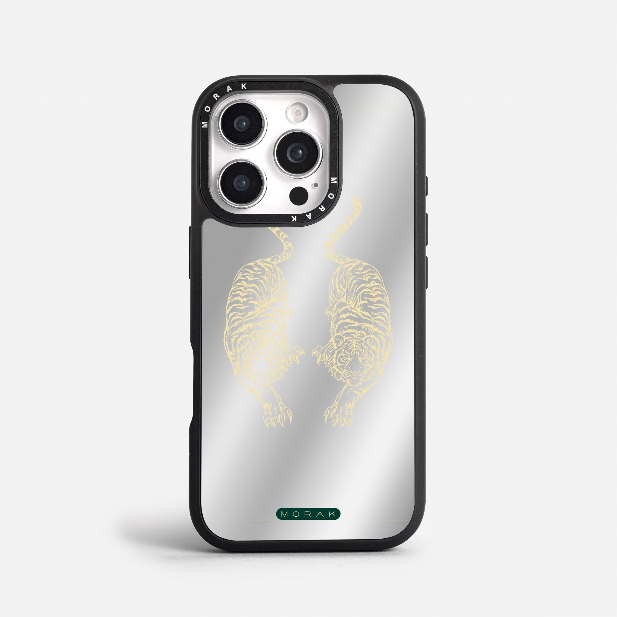 Case Twin Tigers - Espejo Premium – Protección antigolpe | Diseño colombiano | Morak