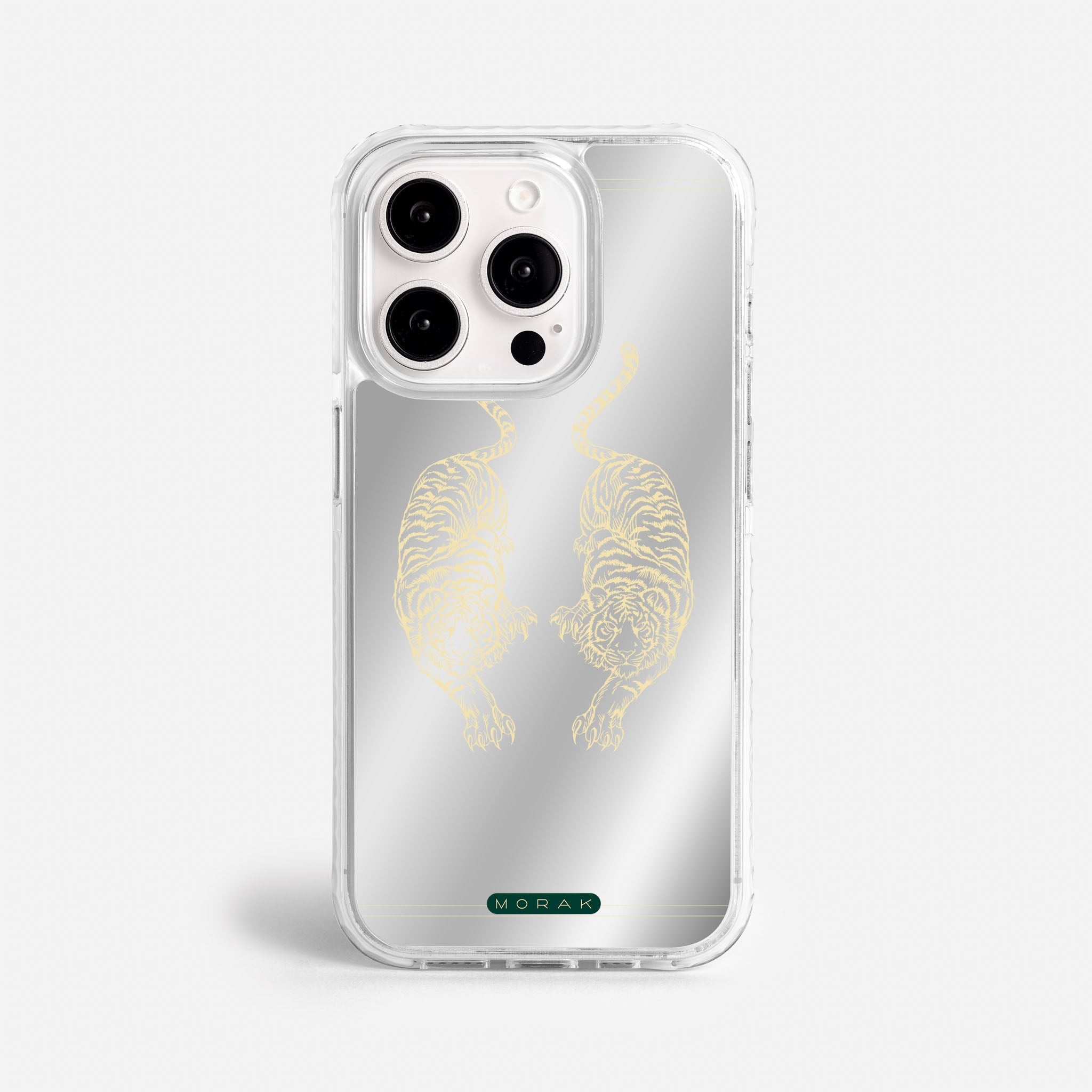 Case Twin Tigers - Espejo Premium – Protección antigolpe | Diseño colombiano | Morak
