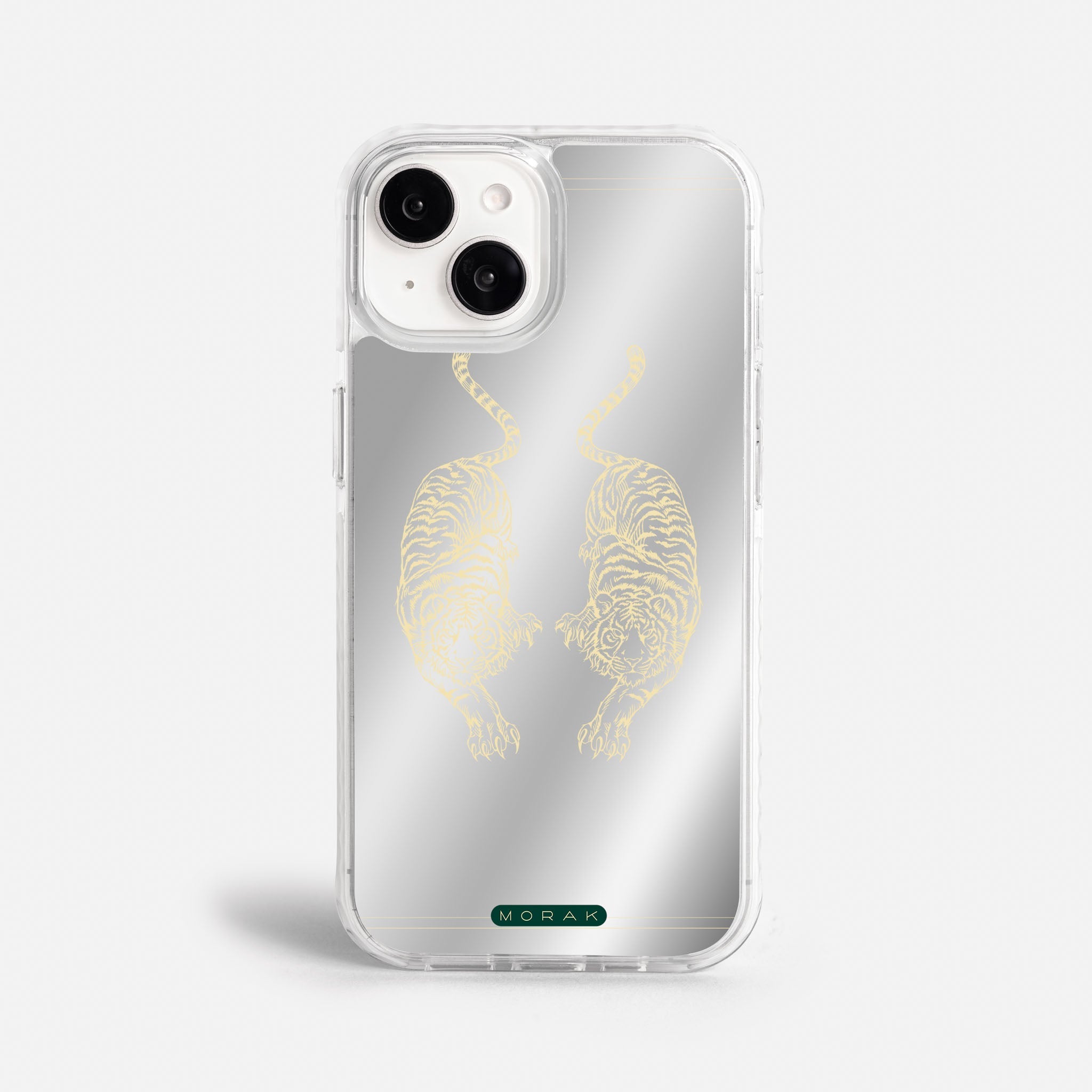 Case Twin Tigers - Espejo Premium – Protección antigolpe | Diseño colombiano | Morak