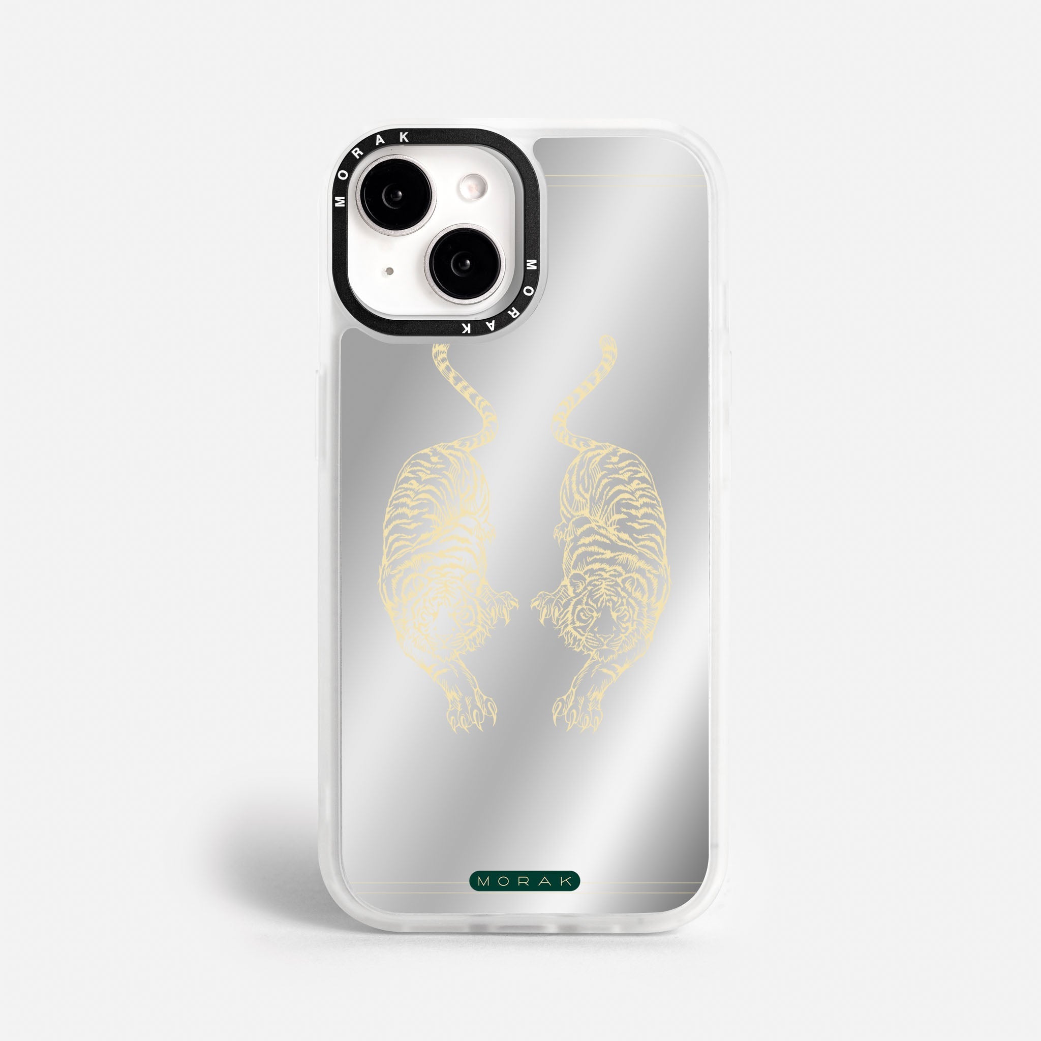 Case Twin Tigers - Espejo Premium – Protección antigolpe | Diseño colombiano | Morak