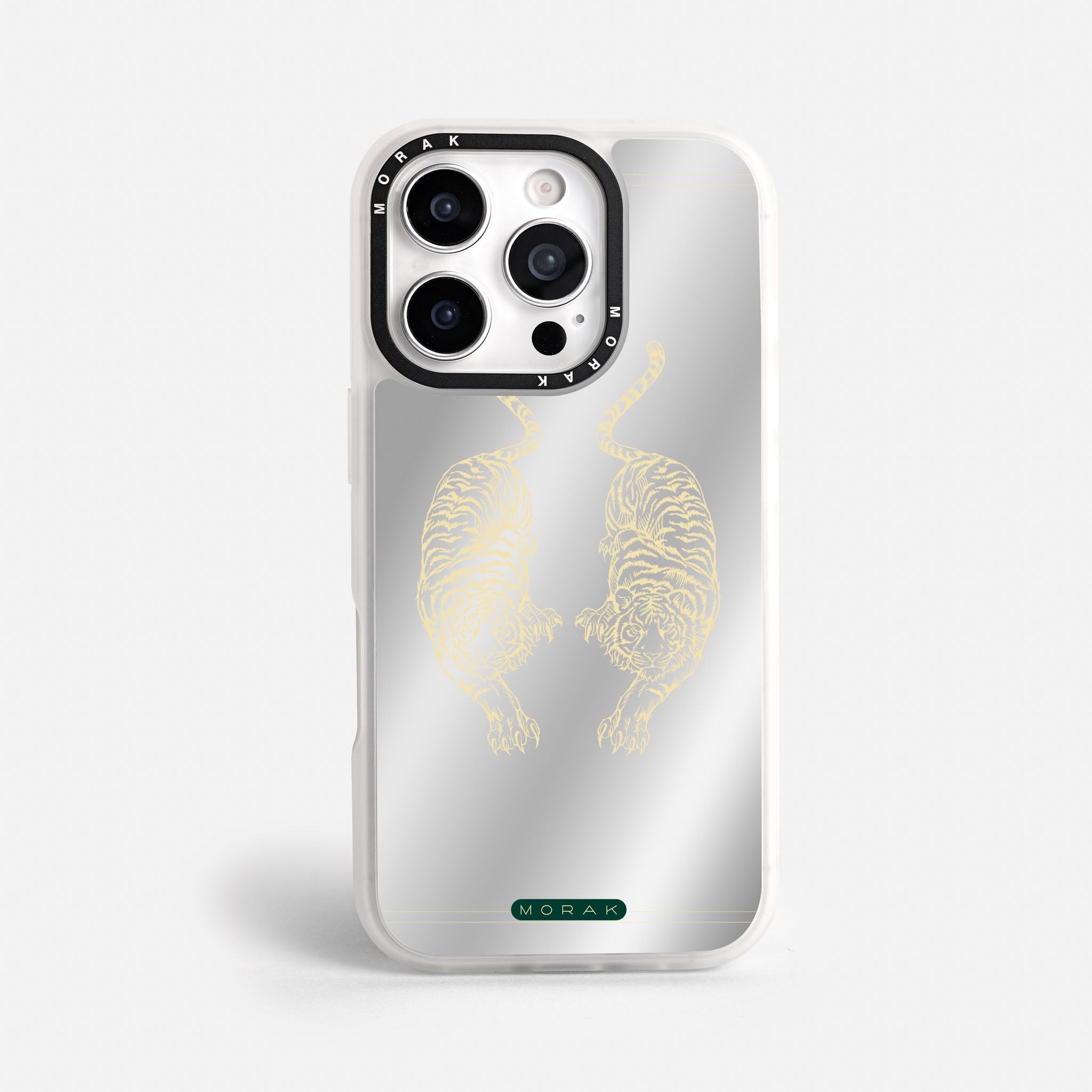 Case Twin Tigers - Espejo Premium – Protección antigolpe | Diseño colombiano | Morak