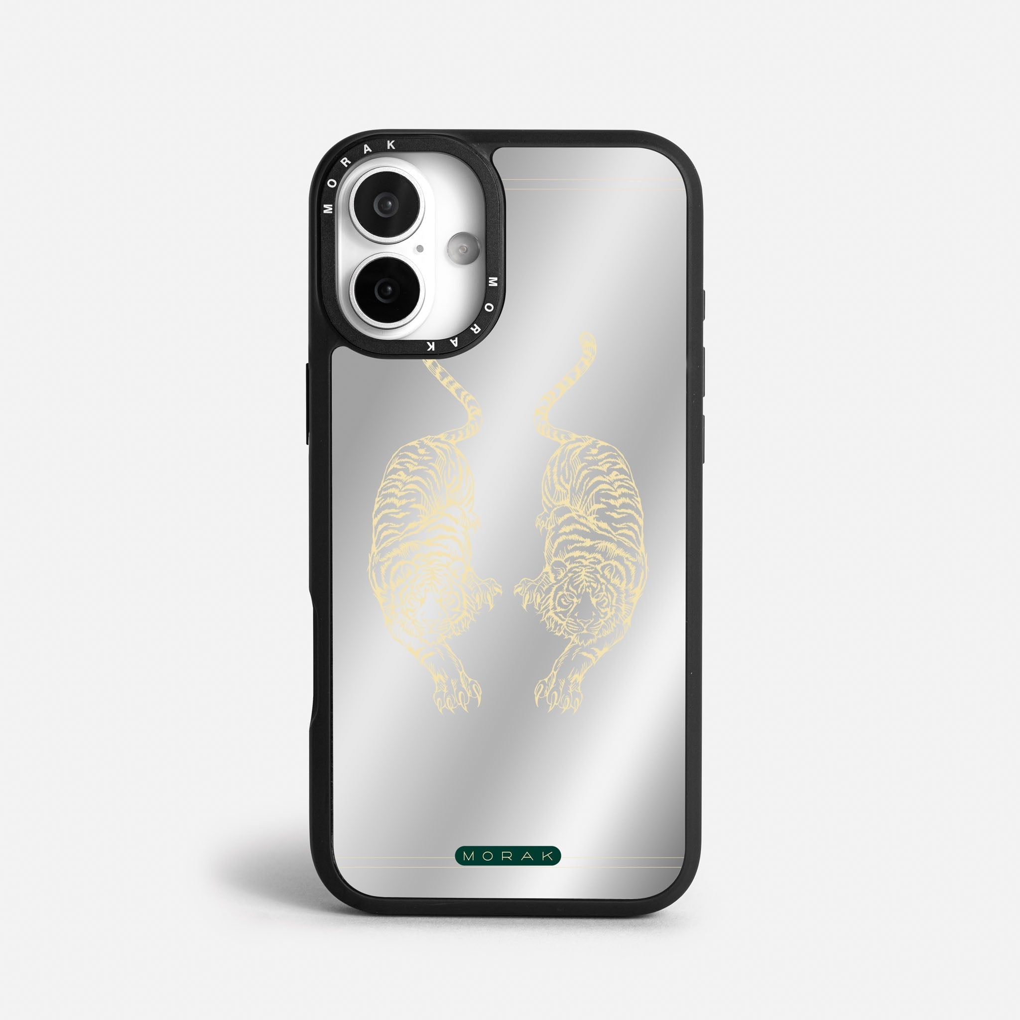 Case Twin Tigers - Espejo Premium – Protección antigolpe | Diseño colombiano | Morak