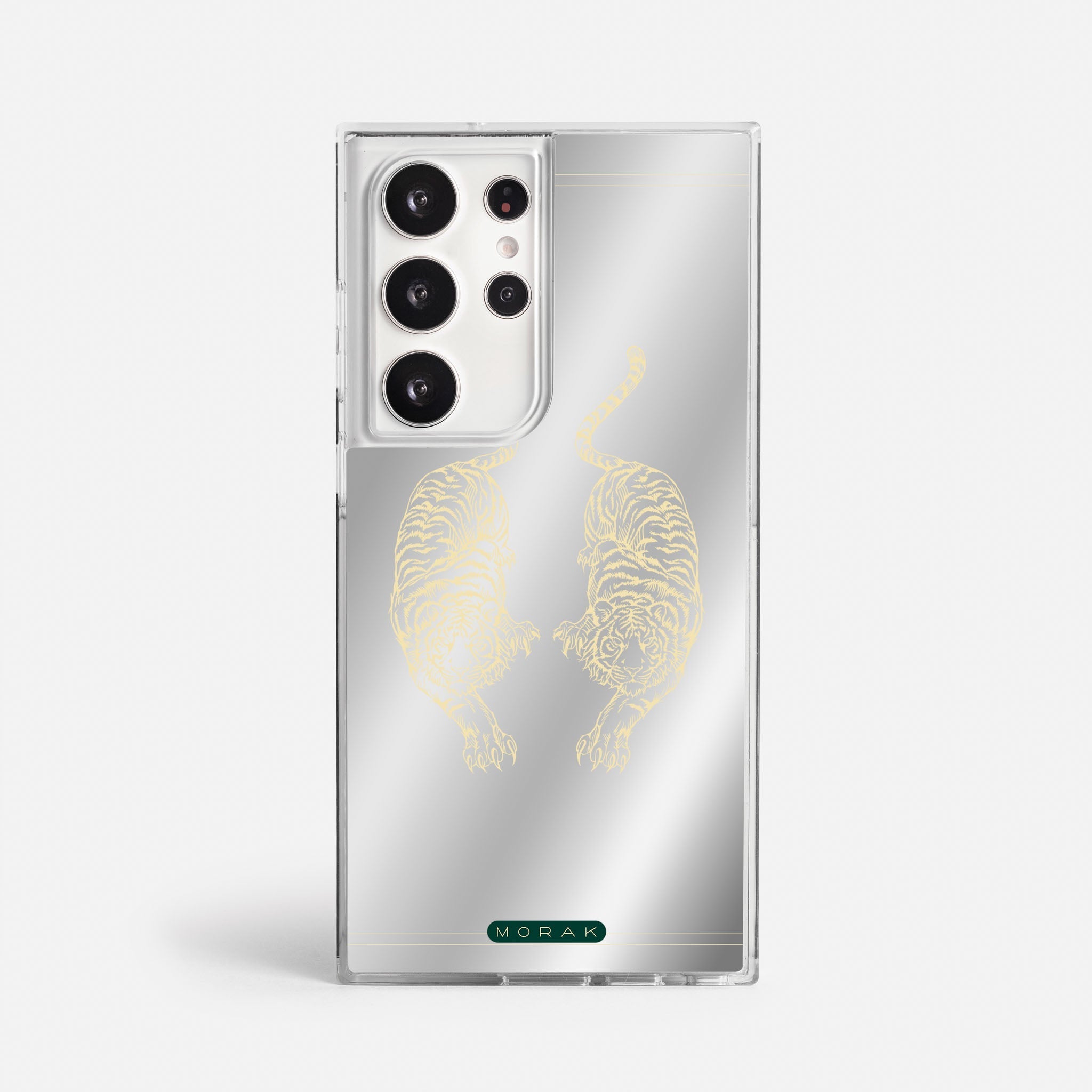 Case Twin Tigers - Espejo Premium – Protección antigolpe | Diseño colombiano | Morak