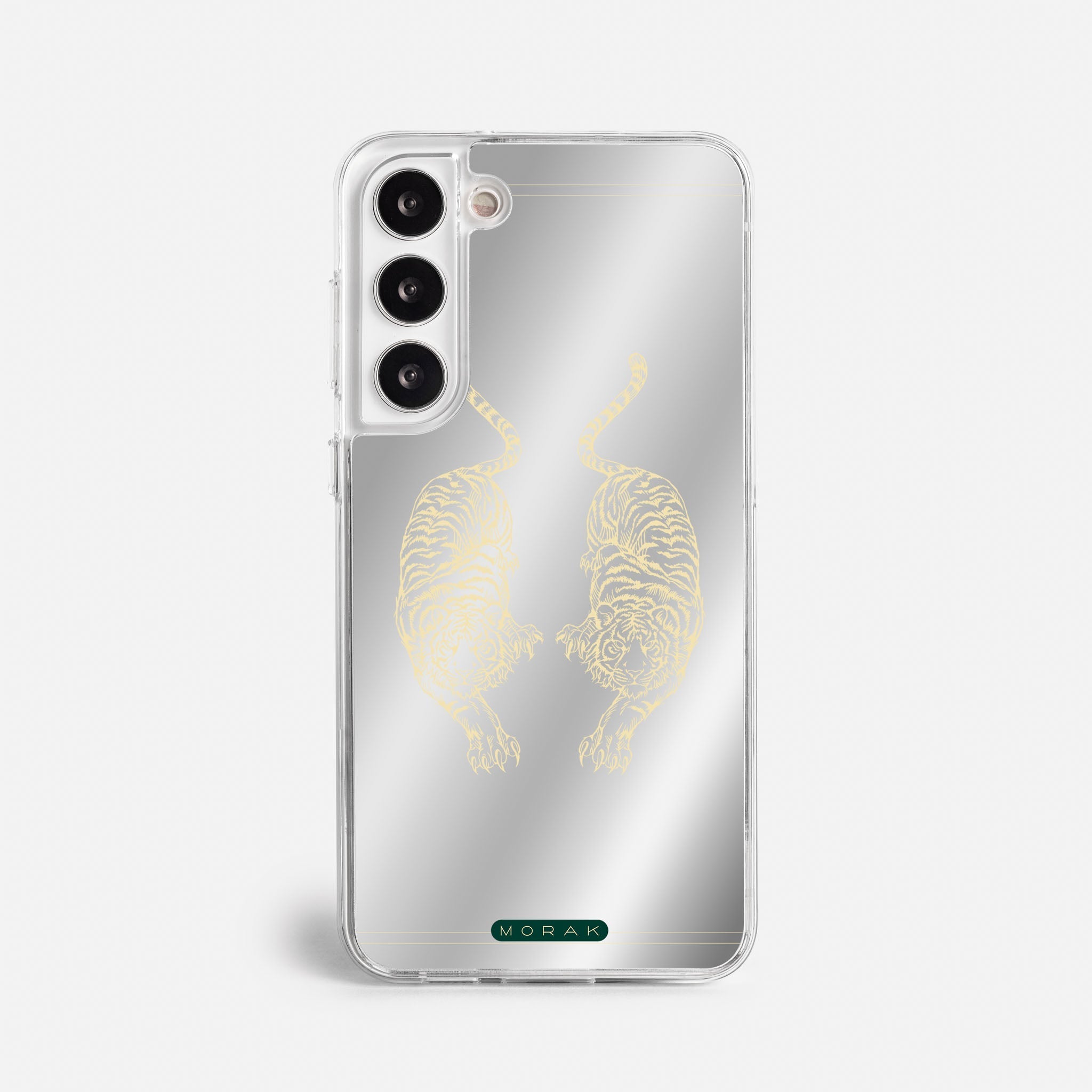 Case Twin Tigers - Espejo Premium – Protección antigolpe | Diseño colombiano | Morak