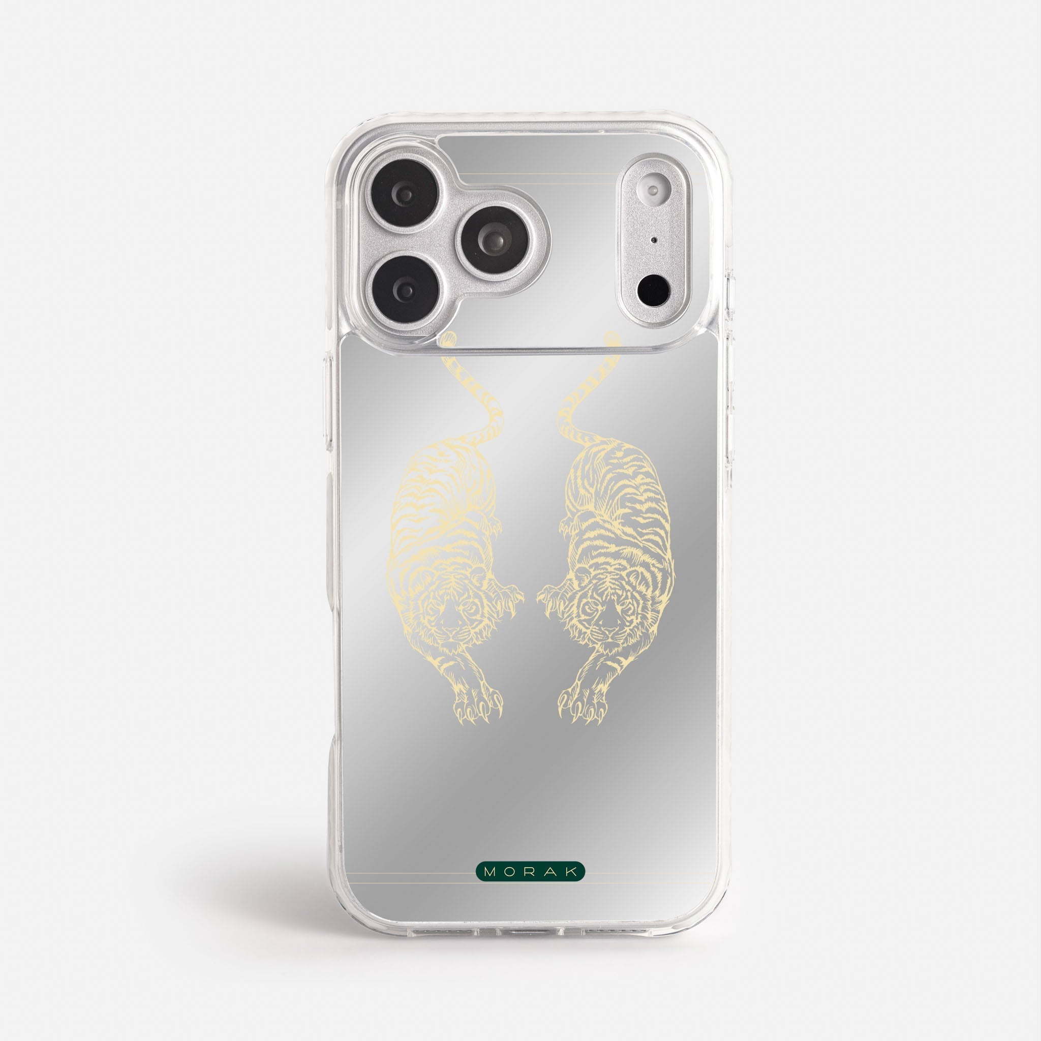 Case Twin Tigers - Espejo Premium – Protección antigolpe | Diseño colombiano | Morak