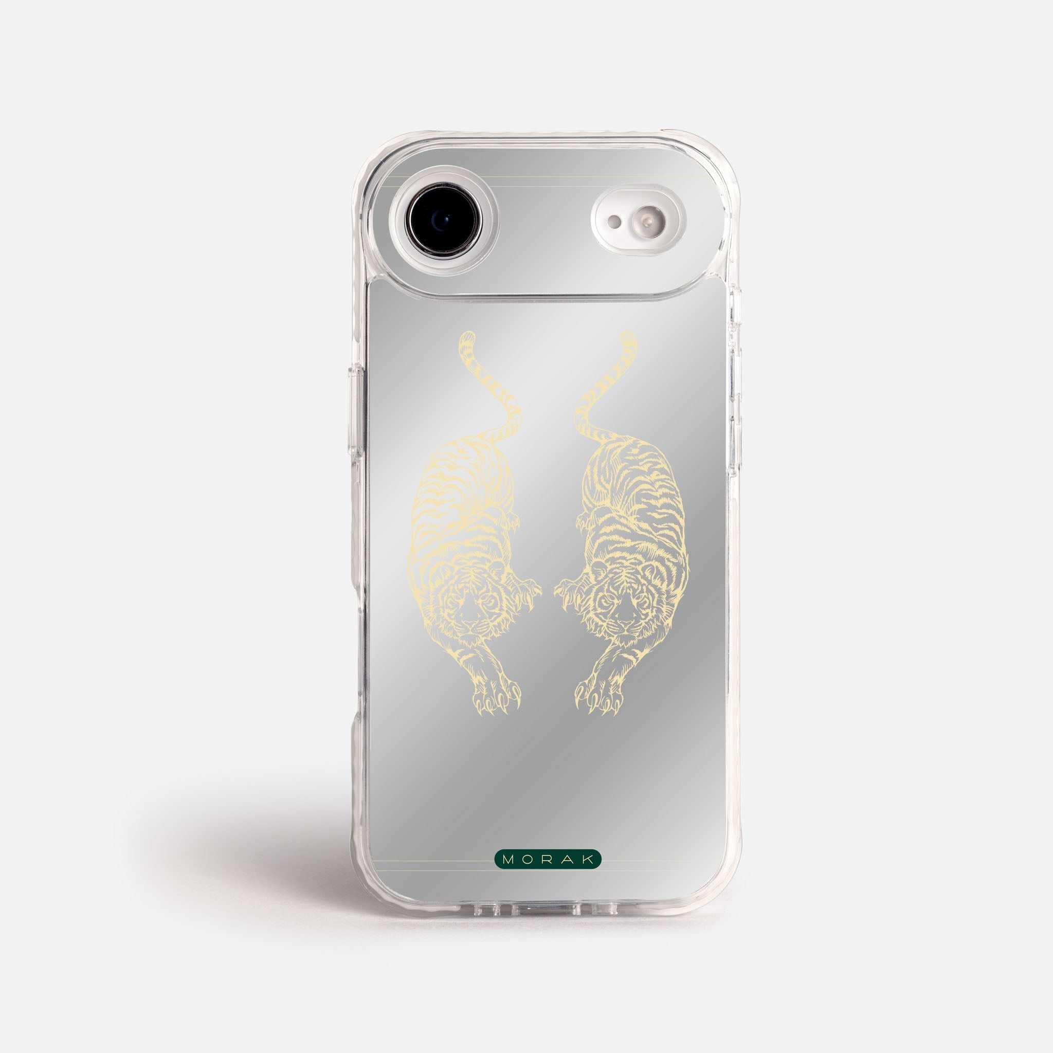 Case Twin Tigers - Espejo Premium – Protección antigolpe | Diseño colombiano | Morak