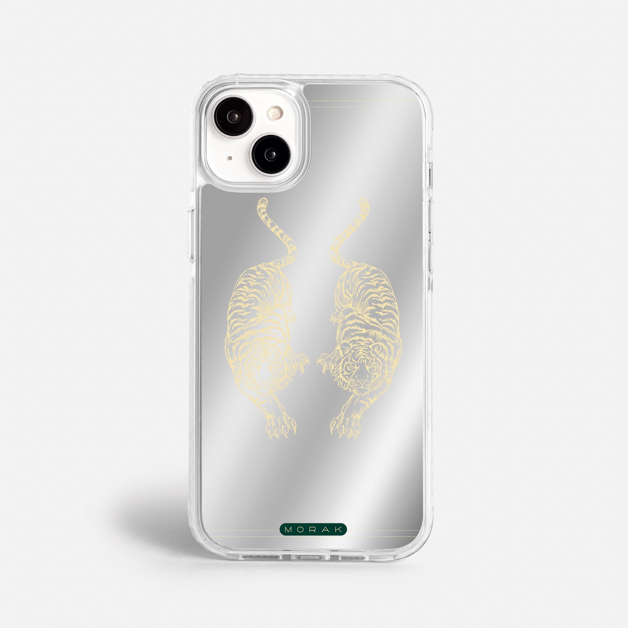 Case Twin Tigers - Espejo Premium – Protección antigolpe | Diseño colombiano | Morak