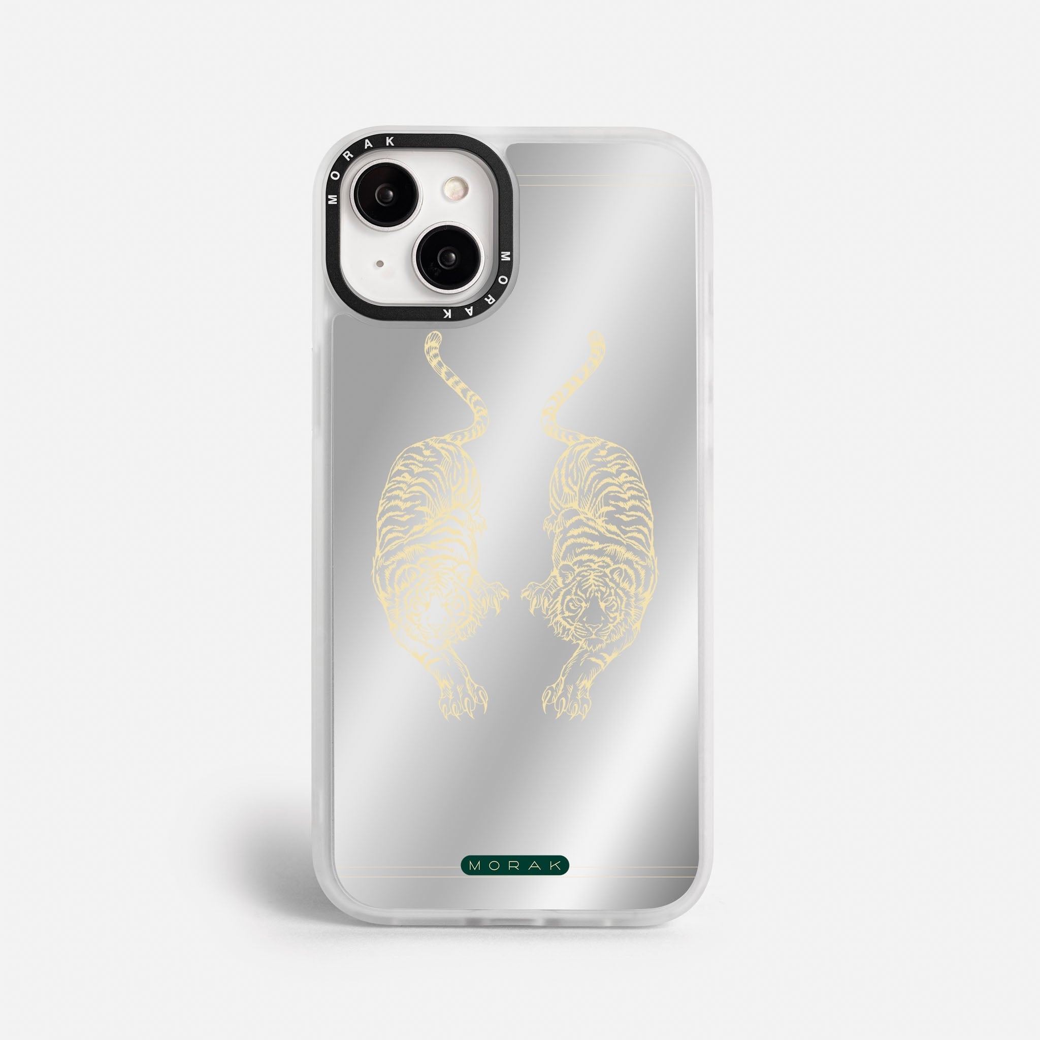 Case Twin Tigers - Espejo Premium – Protección antigolpe | Diseño colombiano | Morak