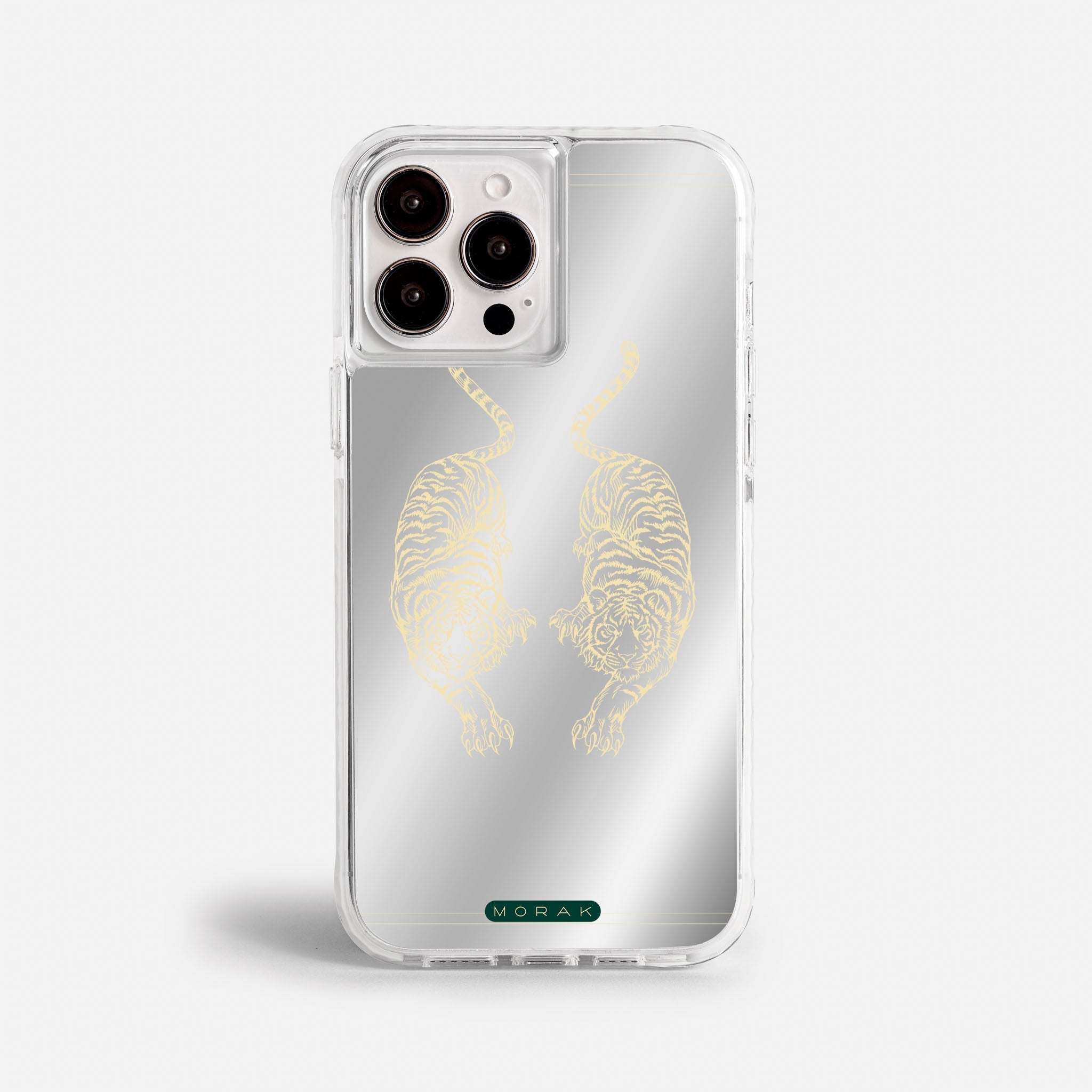 Case Twin Tigers - Espejo Premium – Protección antigolpe | Diseño colombiano | Morak